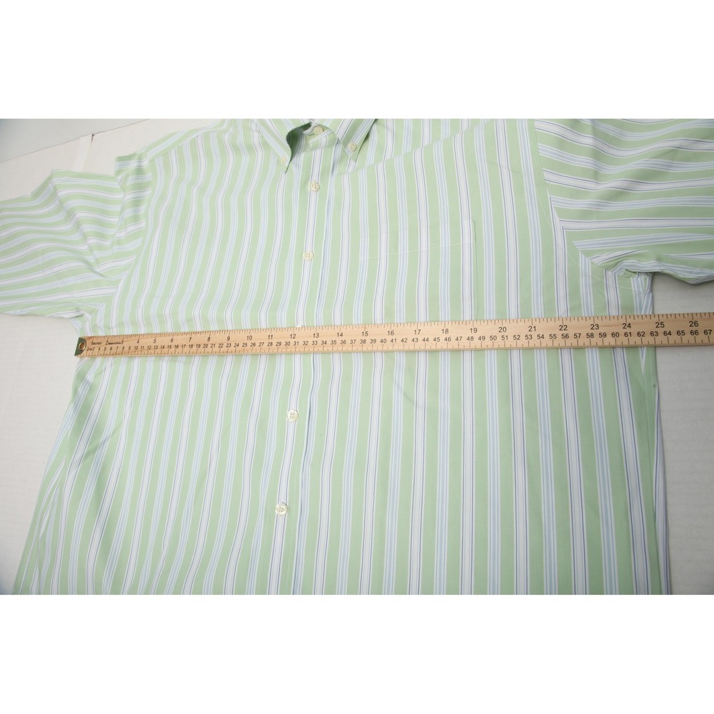 Brooks Brothers Shirt Mens Large 346 Non Iron Button Down Stripe Dress Shirt - Picture 5 of 9